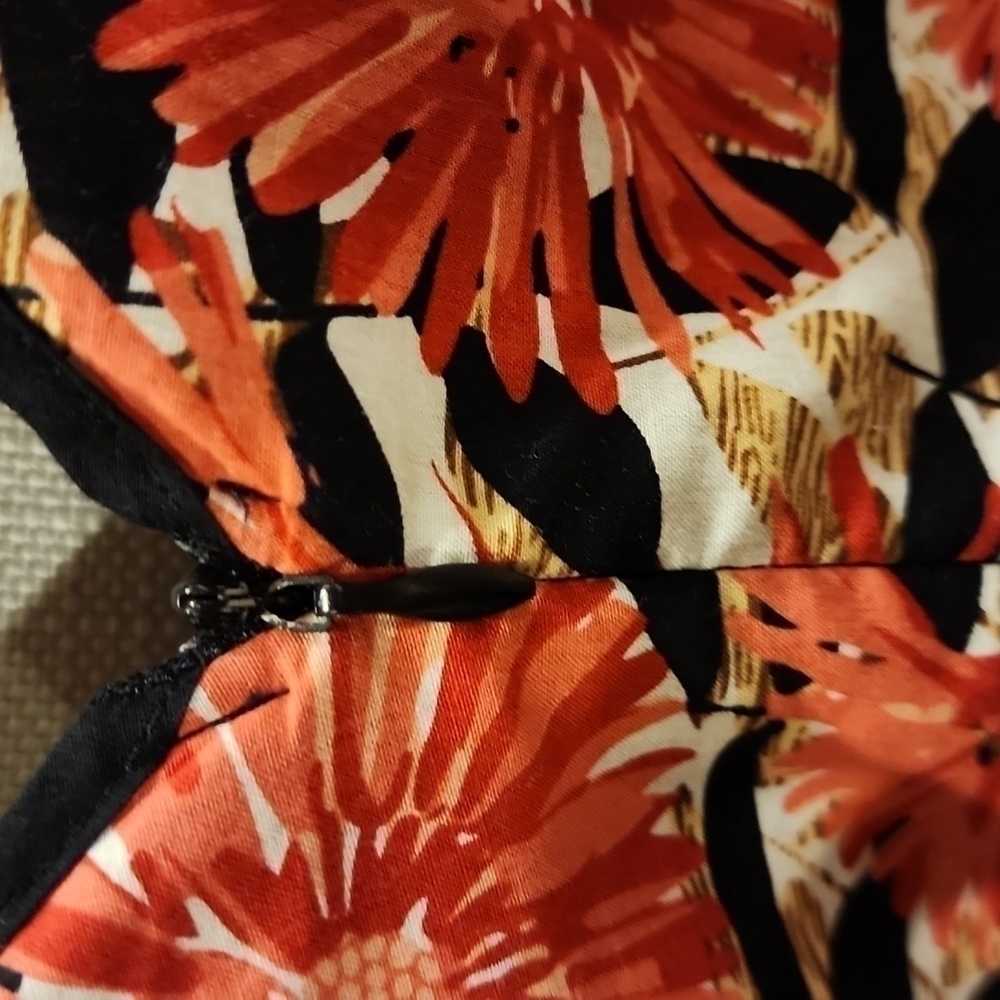 Robbie Bee floral print sleeveless dress size 10 - Picture 6 of 6